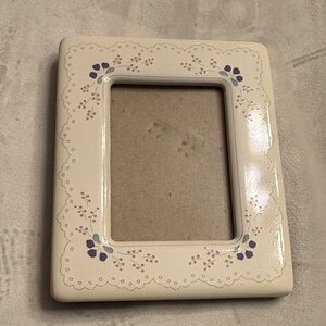 Vintage Terragrafics Ceramic Floral Picture Frame